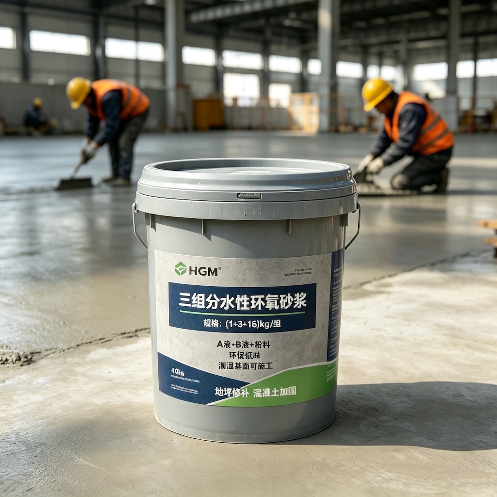 商南三组份水性环氧砂浆